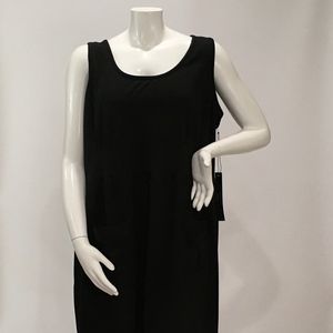 Women's Black Knit Jersey Dress